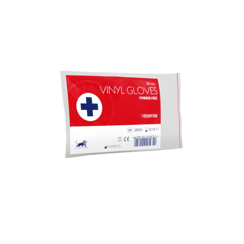 Blue Lion Powder Free Vinyl Gloves - Medium (pair)